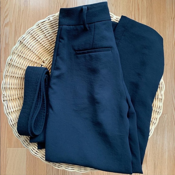 Aritzia Wilfred Tie-Front Pants in Black - Picture 3 of 8